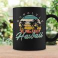 Honolulu Hawaii Surfing Oahu Island Aloha Sunset Palm Trees Coffee Mug Gifts ideas