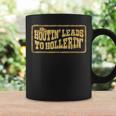 Hootin Leads To Hollerin' Cowboy Groovy Men Coffee Mug Gifts ideas