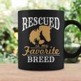 Horse Rescue Equine Rescued Is My Favorite Breed Adoption Coffee Mug Gifts ideas