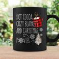 Hot Cocoa Cozy Blankets And Christmas Movie Buffalo Plaid Coffee Mug Gifts ideas