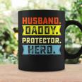 Husband Daddy Protector Hero Father's Day From Wife Son Coffee Mug Gifts ideas