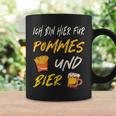 Ich Bin Hier Für Pommes Und Bier Frimes Lover Tassen Geschenkideen