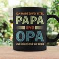 Ich Habe Zwei Titel Papa Und Opa Father's Day Tassen Geschenkideen