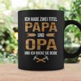 Ich Habe Zwei Titel Papa Und Opa Und Ich Rocke Sie Bee Tassen Geschenkideen