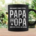 Ich Habe Zwei Titel Papa Und Opa Rocke Sie Bote Tassen Geschenkideen