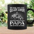 Ich Habe Zwei Titel Quadfahrer Und Papa Atv Quad Father's Day Tassen Geschenkideen