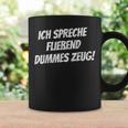 Ich Spee Fluend Dummes Zeug Tassen Geschenkideen