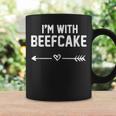 I'm With Beefcake Boyfriend Girlfriend Couple Coffee Mug Gifts ideas