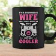 I'm A Drummer's Wife Women Drummer Drumset Drum Set Coffee Mug Gifts ideas