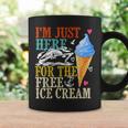 I'm Just Here For The Free Ice Cream Cruise Lover 2024 Coffee Mug Gifts ideas