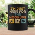 I'm Just Here For The Hookups Camp Rv Camper Camping Coffee Mug Gifts ideas