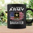 I'm A Proud Army Daughter With American Flag Veteran Coffee Mug Gifts ideas