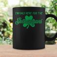 I'm Only Here For The Shenanigans Retro St Patrick's Day Coffee Mug Gifts ideas