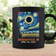 Indianapolis Indiana Total Solar Eclipse 2024 Starry Night Coffee Mug Gifts ideas