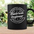 Ingeniero Eléctrico Sellointage Retro Logo Desgastado Taza de café Ideas de regalos