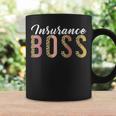 Insurance Agent Life Insurance Agent Insurance Boss Leopard Coffee Mug Gifts ideas