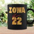 Iowa 22 Golden Yellow Sports Team Jersey Number Coffee Mug Gifts ideas