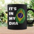 It's In My Dna Brazil Pride Fingerprint Flag Brasil Coffee Mug Gifts ideas