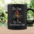 It's Fine I'm Fine Everything Is Fine Chicken Coffee Mug Gifts ideas