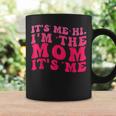 It's Me Hi I'm The Mom It's Me Pink Groovy Style Mom Coffee Mug Gifts ideas