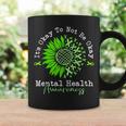 Its Okay To Not Be Okay Mental Health Awareness Green Ribbon Coffee Mug Gifts ideas