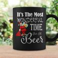 It's The Most Wonderful Time For A Beer Christmas Santa Hat Coffee Mug Gifts ideas