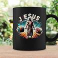 Jesus The Ultimate Deadlifter Retro Jesus Christian Workout Coffee Mug Gifts ideas