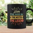 John The Man The Myth The Legend Custom Name Coffee Mug Gifts ideas