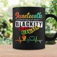 Junenth Blackity Heartbeat Black History African America Coffee Mug Gifts ideas