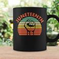 Junenth Raised Fist Vintage Striped Style Coffee Mug Gifts ideas