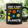 Just A Boy Who Loves Planets Solar System Space Science Coffee Mug Gifts ideas