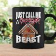 Just Call A Christmas Beast With Cute Ginger Bread House Coffee Mug Gifts ideas