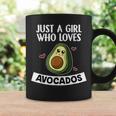 Just A Girl Who Loves Avocadoségétalien Costume Un Avocat Tasse Idées cadeaux
