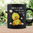 Just A Girl Who Loves Ducks Cute Duck Lover Owner Coffee Mug Gifts ideas