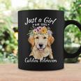 Just A Girl Who Loves Golden Retrievers Girls Who Love Dogs Coffee Mug Gifts ideas