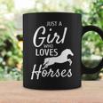 Just A Girl Who Loves Horses Riding Girls Horse Coffee Mug Gifts ideas