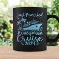 Just Married 2024 Wedding Ring Matching Honeymoon Cruise Coffee Mug Gifts ideas