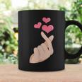 K-Pop Hand Symbol Heart K-Drama Korean Pop Music Fan Coffee Mug Gifts ideas