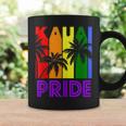 Kauai Pride Gay Pride Lgbtq Rainbow Palm Trees Coffee Mug Gifts ideas