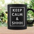 Keep Calm And Shhh Librarian Joke Quote Coffee Mug Gifts ideas