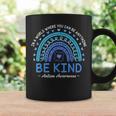 Be Kind Autism Awareness Month 2024 Rainbow Choose Kindness Coffee Mug Gifts ideas