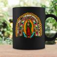 Our Lady Virgen De Guadalupe Virgin Mary Madre Mía Rainbow Coffee Mug Gifts ideas
