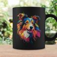 Langhaar Collie Welpe Tassen Geschenkideen