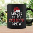 Leader Of The Cousin Crew Pajamas Xmas Buffalo Plaid Coffee Mug Gifts ideas