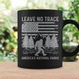 Leave No Trace America National Parks No Trace Bigfoot Coffee Mug Gifts ideas