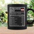 Lebanese Dad Nutrition Facts National Pride For Dad Coffee Mug Gifts ideas