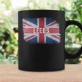 Leeds British United Kingdom Flag Vintage Uk Souvenir Coffee Mug Gifts ideas