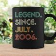 Legend Since July 2006 Vintage 18Th Birthday Boy Coffee Mug Gifts ideas