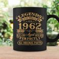 Legends Were Born In 1962 60 Years Old 60Th Birthday Coffee Mug Gifts ideas