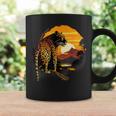 Leopard Savanne Sonnenuntergang Wildlife Safari Motiv Tierdruck Tassen Geschenkideen